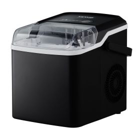 Countertop Ice Maker, 9 Cubes Ready in 7 Mins, 26lbs in 24Hrs, Self-Cleaning Portable Ice Maker with Ice Scoop and Basket