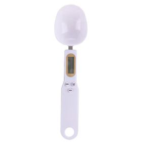 50g Accuracy 0.1g Electronic Kitchen Scale Spoon Weight Scale Digital Measurement Coffee Seasoning Milk Powder Kitchen Tools (Ships From: China, Color: White)