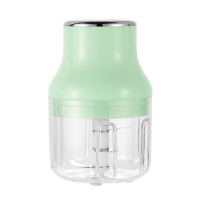 1pc Household Small Electric Garlic Masher; Garlic Chopper; Wireless Vegetable Mincer; Portable Mini Food Processor; Kitchen Gadgets (Color: green)