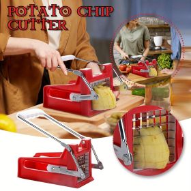 1pc Hand Push Potato Slicers Potato Slicers French Fries Divider; Home Kitchen Accessories (Color: As Shown)