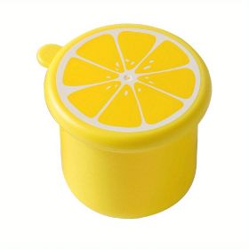 1pc Ice Cube Mold Freeze Ice Tray Silicone Ice Box Food Grade Food Supplement Refrigerator Tool Freezing Household Small Box With Lid (Material: Silicone+PE, Color: yellow)