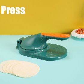 Kitchen Dumpling Maker 2 In 1 Dough Pressing Tool Set Dumpling Mold DIY Dumpling Wrapper Makers Manual Press Dumpling Crust Tool (Color: Only press, size: 2PCS)