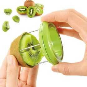 Cutter ABS Slicer Fruit Peeler Practical Portable for Daily Life Kiwi Digging Core for Daily Life (Color: green)