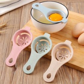 Egg Separator Egg Yolk White Separator Egg White Separator Egg Whites Strainer Filter Divider Egg Separator Tool Kitchen Gadget (Color: Porcelain)